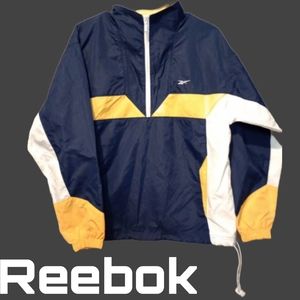 Classic Reebok Windbreaker Pullover Jacket Size Medium - Unisex